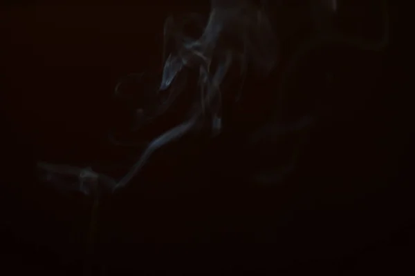 Fumée Sur Fond Noir Flou Mouvement Couche Fumée Pour Votre — Photo