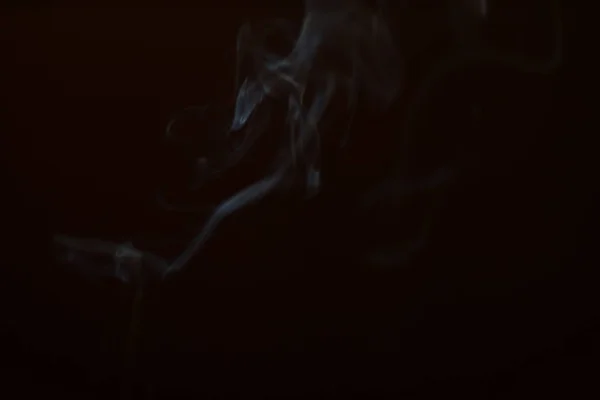 Humo Sobre Fondo Negro Desenfoque Movimiento Capa Humo Para Diseño — Foto de Stock