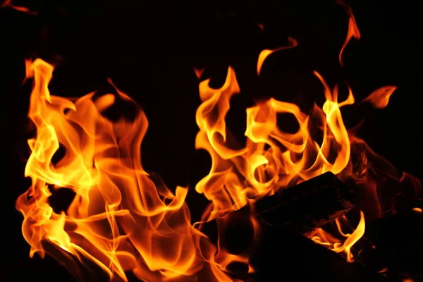 Blurred Background Fire Flames Pattern Black — Stock Photo, Image