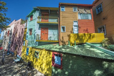 caminito la boca, buenos aires, Arjantin sokak renkli evleri