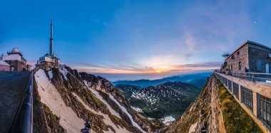 Sunrise on Pic du Midi de Bigorre, Hautes Pyrenees, France clipart