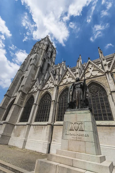 Catedral San Miguel Santa Gúdula Una Iglesia Católica Colina Treurenberg — Foto de Stock