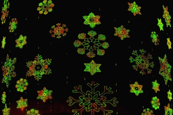 黑暗圣诞雪花纹理 — 图库照片