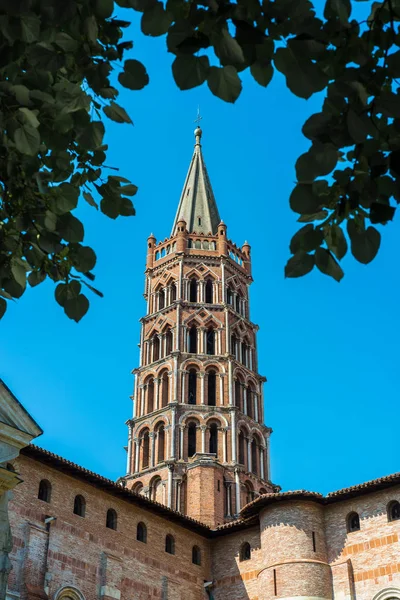 Basílica São Sernino Construída Estilo Românico Entre 1080 1120 Toulouse — Fotografia de Stock