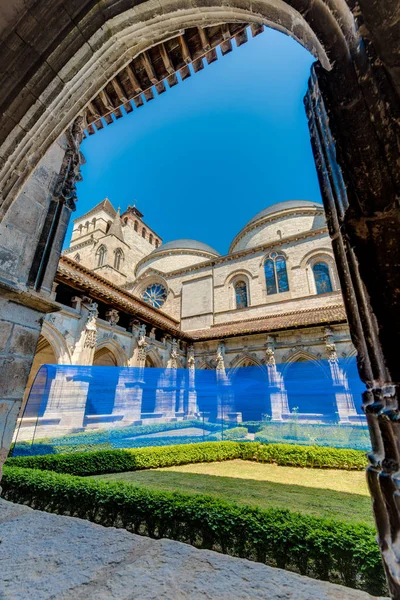 Saint Etienne Roman Catholic Cathedral Example Transition Late Romanesque Architecture — Stock Photo, Image