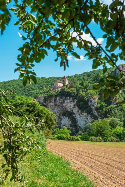 Cirq Lapopie 成员的 Les 加美术村庄 法国的最美丽的村庄 协会在地段 西南法国 — 图库照片