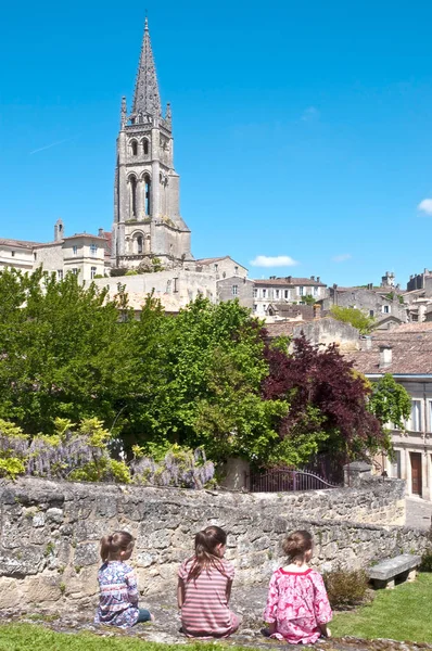 Saint Emillion Stata Riconosciuta Patrimonio Dell Umanità Dall Unesco Alcuni — Foto Stock