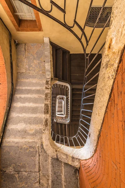 Old Building Courtyard Montauban Tarn Garonne Midi Pirenei Francia — Foto Stock