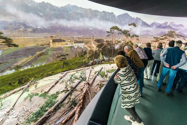 Innsbruck, Avusturya - 2 Haziran 2016: Tirol Panorama ve Kaiserjager Müzesi, Avusturya