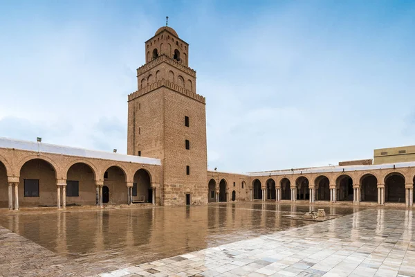 Velká Mešita Kairouan Také Známý Jako Mešita Uqba Jedním Nejvýznamnějších — Stock fotografie