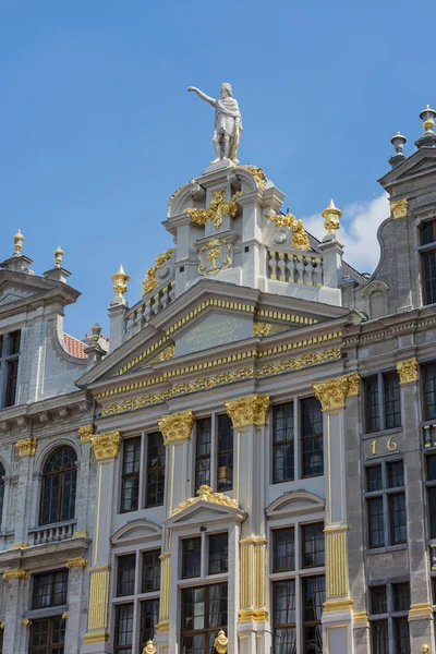 Magnifiche Corporazioni Circondano Grand Place Grote Markt Piazza Centrale Bruxelles — Foto Stock