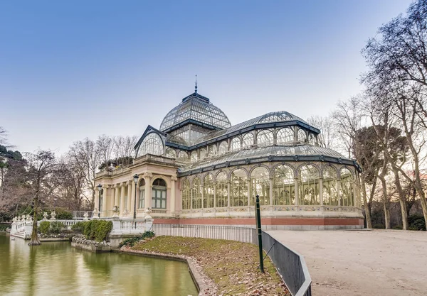 Crystal Palace Palacio Cristal Egy Üveg Fém Szerkezet Építette Ricardo — Stock Fotó