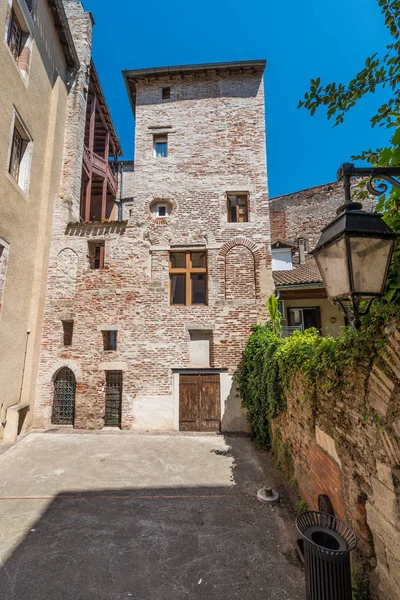 Case Medievali Cahors Lot Midi Pyrenees Francia — Foto Stock
