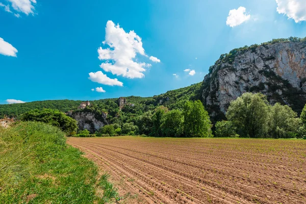 Saint Cirq Lapopie Çok Güney Batı Fransa Les Beaux Köyleri — Stok fotoğraf