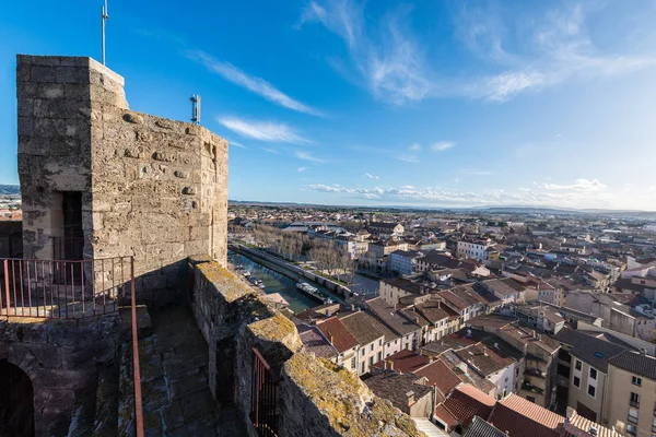 Narbonne Vista Dal Dungeon Gilles Aycelin Linguadoca Rossiglione Midi Pirenei — Foto Stock