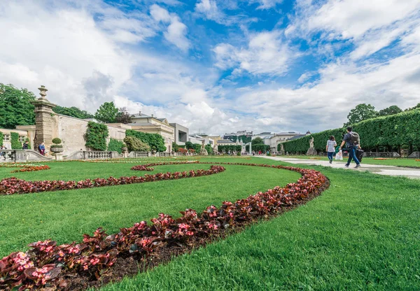 Salzburg Avusturya Mayıs 2016 Salzburg Avusturya Barok Mirabell Bahçe Mirabellgarten — Stok fotoğraf