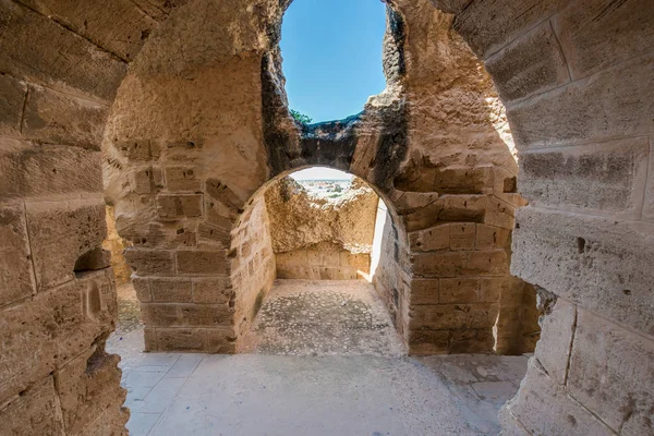 Amphitheatre Jem Oval Amphitheatre City Djem Tunisia Listed Unesco 1979 — Stock Photo, Image