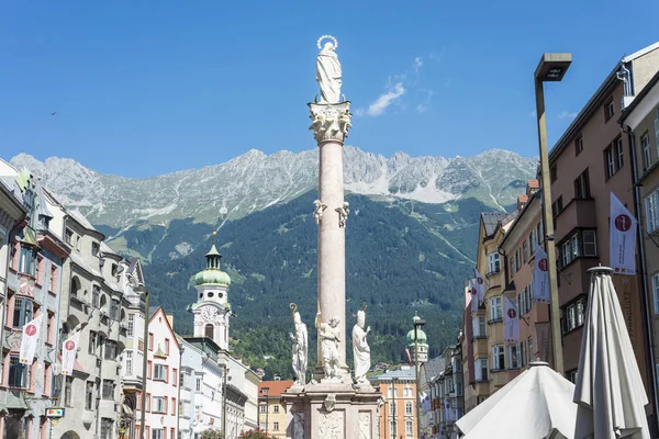 Saint anne kolumna w innsbruck, austria. — Zdjęcie stockowe