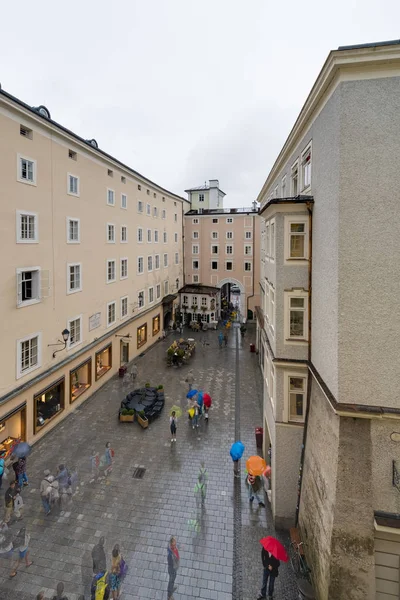 Plac Hagenauera w Salzburgu, Austria — Zdjęcie stockowe