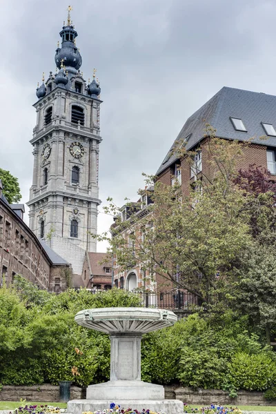 Belfry of Mons na Bélgica . — Fotografia de Stock