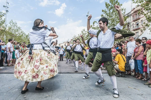 Cercavila performance dentro Vilafranca del Penedes Festa Major — Fotografia de Stock