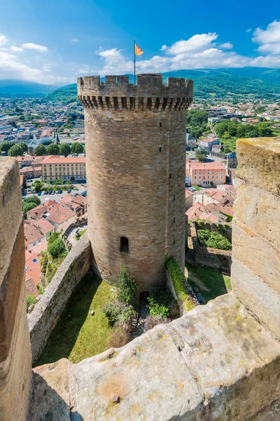 Chateau de foix castle, Frankreich — Stockfoto