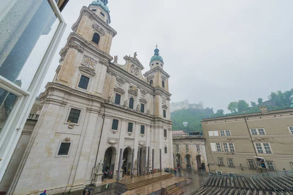 Salzburská katedrála (Salzburger Dom) v Salzburgu, Rakousko — Stock fotografie