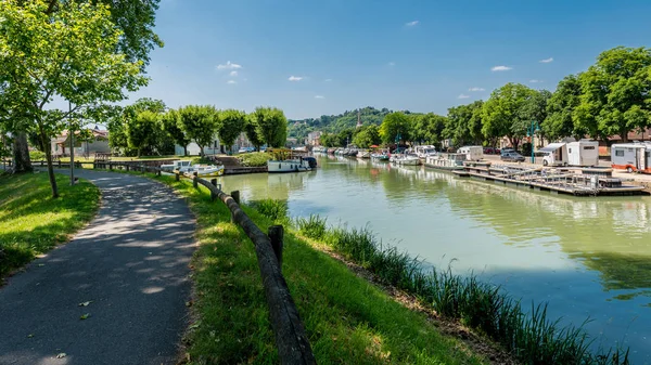 Canal de garonne in moissac, Frankreich — Stockfoto