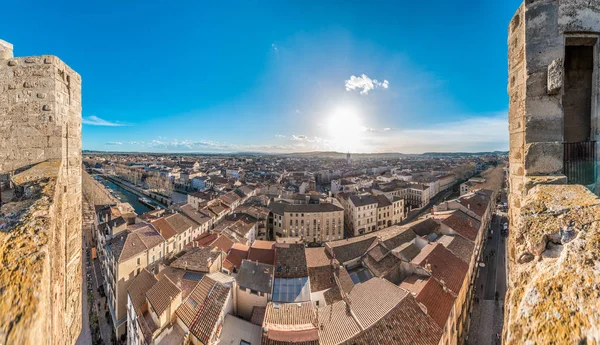 Narbonne city roofs, France — Stock Photo, Image