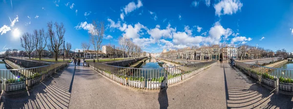 Canal de la Robine di Narbonne, Perancis — Stok Foto