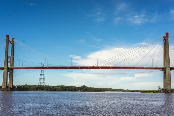 Zarate Brazo Largo Bridge, Entre Rios, Argentina — Stockfoto