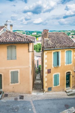 Gers Ortaçağ sokak, Güney Fransa.