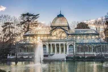 Crystal Palace Retiro Park Madrid, İspanya.