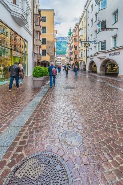 Maria Theresien Street in Innsbruck, Austria — Stock Photo, Image