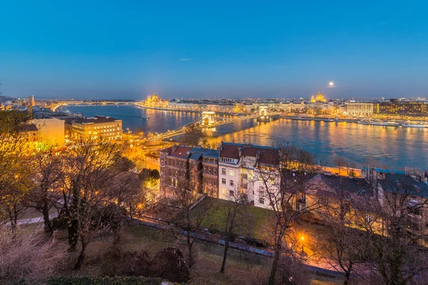 Donau in Budapest in Ungarn — Stockfoto