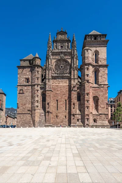 Katedra Notre-Dame w Rodez, Francja — Zdjęcie stockowe