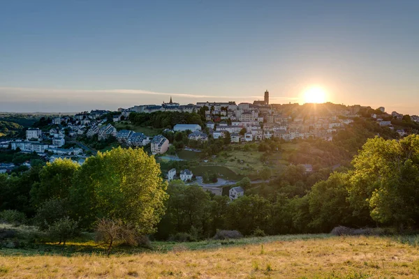 フランス、ロデズの夕日 — ストック写真