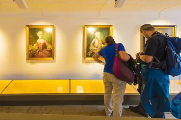 Mozarts geburtshaus in salzburg, österreich — Stockfoto