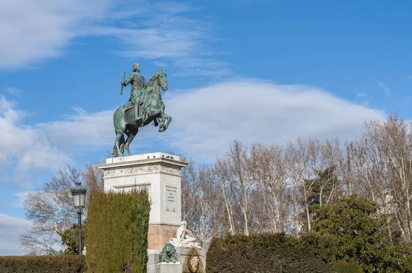Monument till Filip Iv i Madrid, Spanien. — Stockfoto