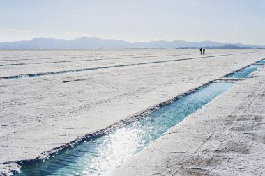 salinas grandes jujuy, Arjantin üzerinde su havuzu.