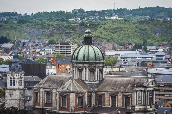 比利时那慕尔的圣奥宾大教堂 — 图库照片