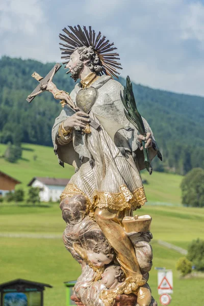 Maria Nanebevstoupení průvod oberperfuss, Rakousko. — Stock fotografie