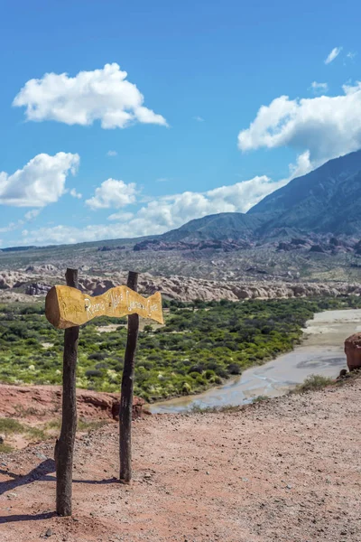 Quebrada de las Conchas, Salta, Argentina utara — Stok Foto