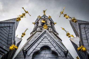 Çan kulesine Tournai, Belçika.