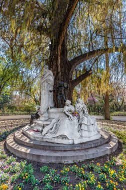 Seville'deki Becquer çardağı, Endülüs, İspanya.