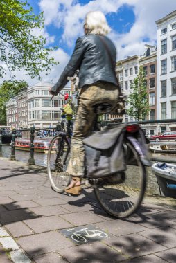 bisiklet Amsterdam, Hollanda 'da.