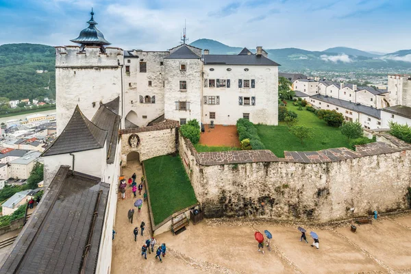 Hrad Hohensalzburg v Salzburgu, Rakousko — Stock fotografie