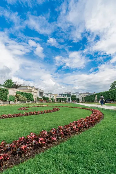 Jardim de beleza em Salzburg, Áustria — Fotografia de Stock