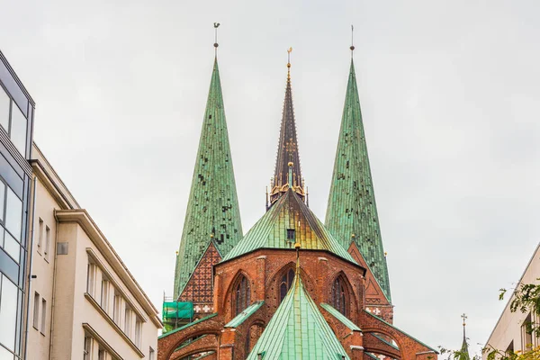 St Mary Church i Luebeck, Tyskland. — Stockfoto
