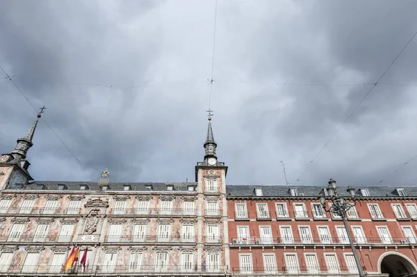 Praça Plaza Mayor em Madrid, Espanha . — Fotografia de Stock